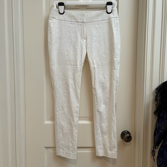 White pattern pants never worn - Picture 1 of 5